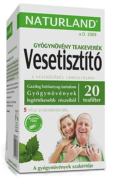 Ceai din plante pentru rinichi, 20 plicuri, Naturland