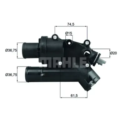 Termostat, lichid racire MAHLE TH 46 83