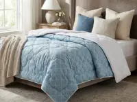 Pilota Duo Comfort Azure 200 220, Somnart, matlasata, umplutura medie-groasa 300 gr mp, pentru primavara - toamna