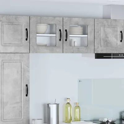 vidaXL Panou mașină de spălat vase Kalmar 2 buc. Gri din beton