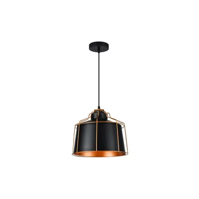Lampa tavan - Ceiling fixture GOA ,3512, AC220-240V,50/60Hz,1*E27, IP20, Diameter 32 CM,single, black/gold