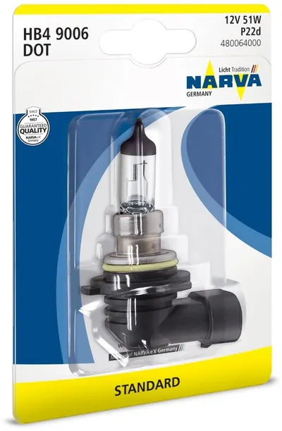 Bec auto NARVA - HB4, 12V, 51W, P22d