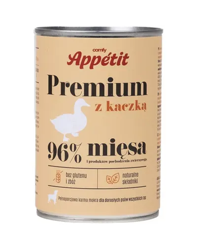 COMFY APPETIT PREMIUM Mancare umeda pentru caini, cu rata 400 g