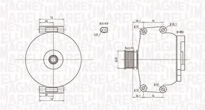 Alternator (12v, 150a) Potrivit Mercedes C (c204), C (cl203), C T-Model (s203), C T-Model (s204), C (w203), C (w204), Clc (cl203), Clk (a209), Clk (c209), Cls (c219), E (a207) 2.5 3.0 3.5 06.04