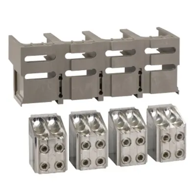 4 conectori - pentru 4 X 240 Mm² - Cabluri neprotejate si 1 ecran pentru conectori