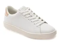 Pantofi sport GEOX albi, D65PJA, din piele naturala