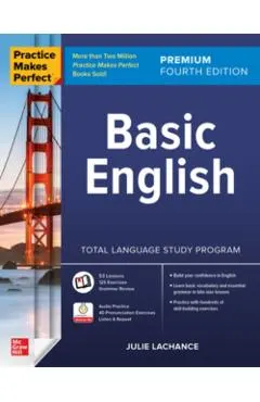 Practice Makes Perfect: Basic English, Premium Fourth Edition