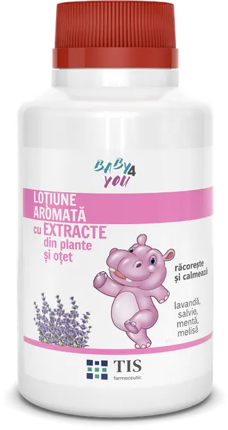 Lotiune aromata cu extracte din plante cu otet Baby4You, 100ml, Tis Farmaceutic