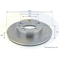 Disc frana COMLINE ADC1125V