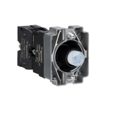 Bloc luminos cu corp si element de fixare, Easy Harmony XB2, metal, albastru, bulb 24V DC LED, 24V AC/DC, 1NO