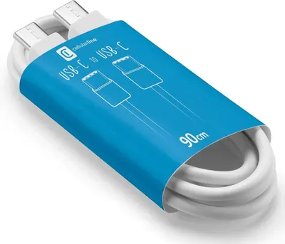 Cablu Techaway - 8221, USB-C/USB-C, 0.9 m, alb