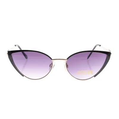 Ochelari de soare cat eye cu lentile degrade mov si detalii aurii