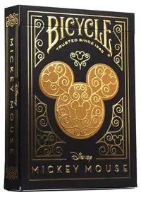Cărți de joc Bicycle - Disney Black & Gold Mickey Mouse