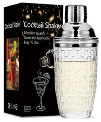 Shaker de sticlă pentru cocktail Morello - 400 ml, Silver