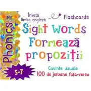 Sight words. Formeaza propoziti. Jetoane limba engleza