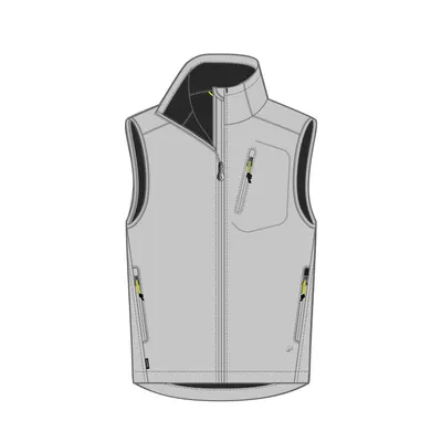 Vestă softshell navigație protecție anti-vânt 900 Gri deschis Bărbați