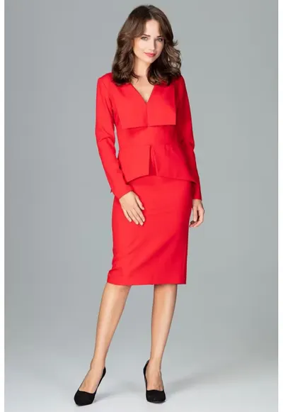 Rochie de zi model 122522 - Rosu