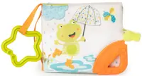 Carte de plus pentru bebelusi Amek Toys - Broasca, 12 x 10 cm