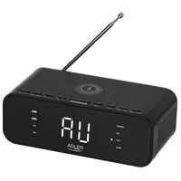 Radio Cu Ceas Incarcare Wireless Ad 1192 Negru Adler AD1192B