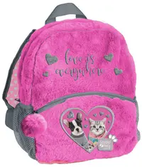 Ghiozdan de plus pentru gradinita Paso Studio Pets - Love is everywhere