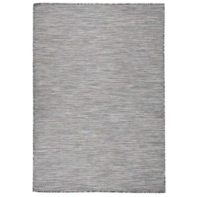 vidaXL Covor de exterior, maro şi albastru, 160x230 cm, țesătură plată