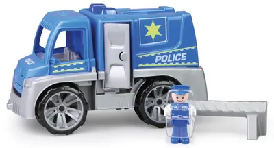 Jucărie pentru copii Lena Truxx - Mașină de poliție cu accesorii și figurină, 29 cm