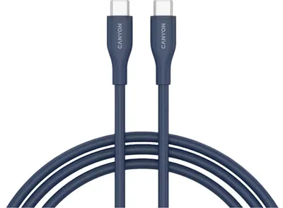 Cablu Canyon - CC60SC10, USB-C/USB-C, 1 m, albastru