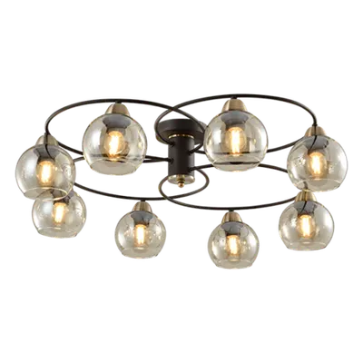 Jay Candelabru 8xe27 Negru/bronz