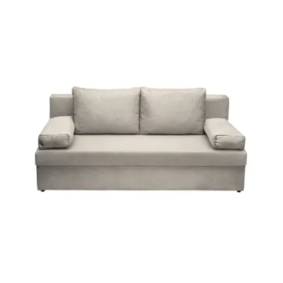 Canapea extensibila ANA, 3 locuri, cu lada depozitare, bej, 185x82x80 cm