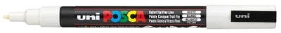 Marker permanent pe baza de apa Uniball Posca - Alb, 0.7 mm