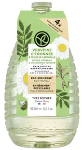 Yves Rocher Bain Nature Gel de duș , verbenă cu lămâie și mușețel, umplutură , 600 ml