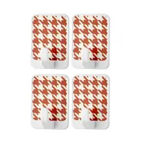 Set 4 x Agatatoare Autoadezive Patrate Qlux, din Plastic