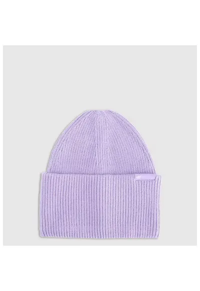 Caciula beanie unisex - mov - marime universala - material din viscoza