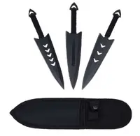 Set Haller - Cutite de aruncat, 3 piese, negre