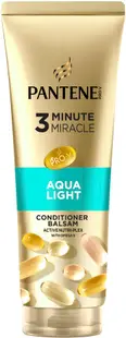 Pantene Pro-V Balsam pentru păr subțire Aqua Light 3 Minute Miracle, 220 ml