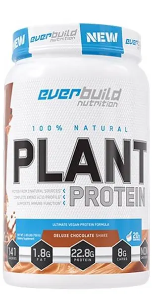 Plant Protein, shake de mocha și cappuccino, 750 g, Everbuild
