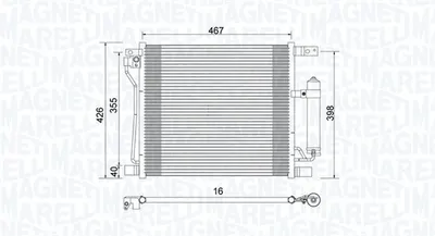 Radiator AC condensator cu uscator potrivit NISSAN JUKE 1.6 06.10