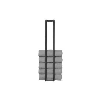 Suport pentru prosoape negru de montat pe perete Modo – Blomus