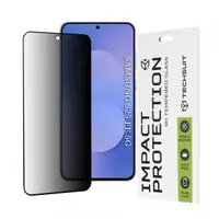Folie de protectie Ecran Privacy Techsuit pentru Samsung Galaxy S25 FE, Sticla Securizata, Full Glue, 111D