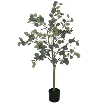 HOMCOM Plantă Artificială, Copac Artistic, Natură Realistă, Ghiveci din Ciment, Fără Întreținere, Verde | Aosom Romania