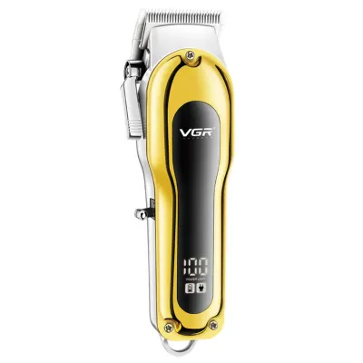 Masina de tuns profesionala VGR V680, afisaj digital, incarcare USB, lama inox
