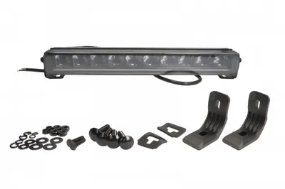 Far universal stanga dreapta (faza lunga, LBE 2 Lightbar, LED, 12 24V, latime 493 522mm, inaltime 57mm, adancime: 72mm, alb, aluminiu, negru, lumini pozitie, lungime cablu: 1000mm)