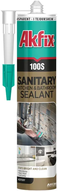 Silicon sanitar Akfix - 100S, 280 ml, incolor