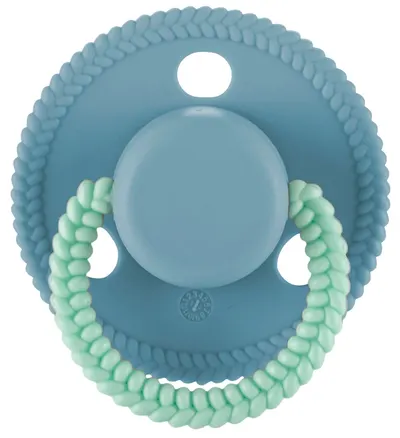 Suzetă din silicon cu capac Lorelli - Circle, 0 luni+, Blue