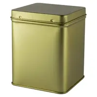 Cutie din Metal cu Capac, Patrata, 100 g, pentru Ceai, Gold Star