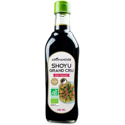 Sos de soia shoyu grand cru bio 480ml Aromandise