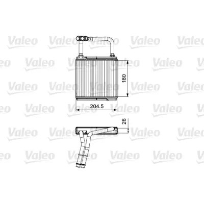 Schimbator caldura, incalzire habitaclu VALEO 811526