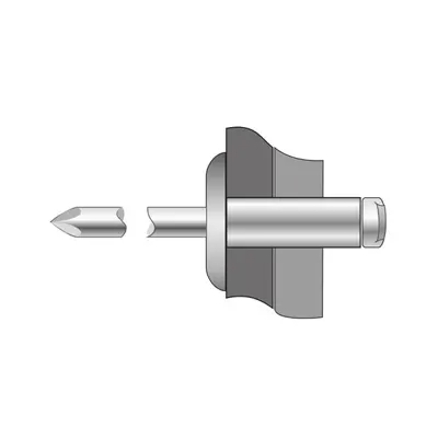 Pop-nituri Cap Extralat, Aluminiu/ Otel - 5 X 8
