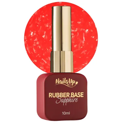 Rubber base NAILSUP Sapphire Flakes 08 10 ml