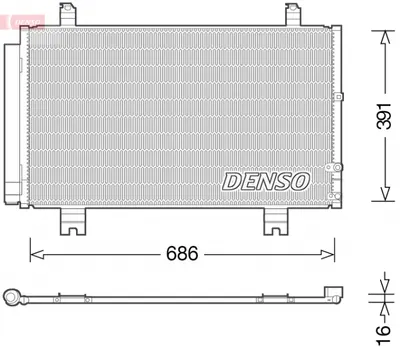 Radiator AC condensator cu uscator potrivit LEXUS GS 2.5 3.5H 01.12